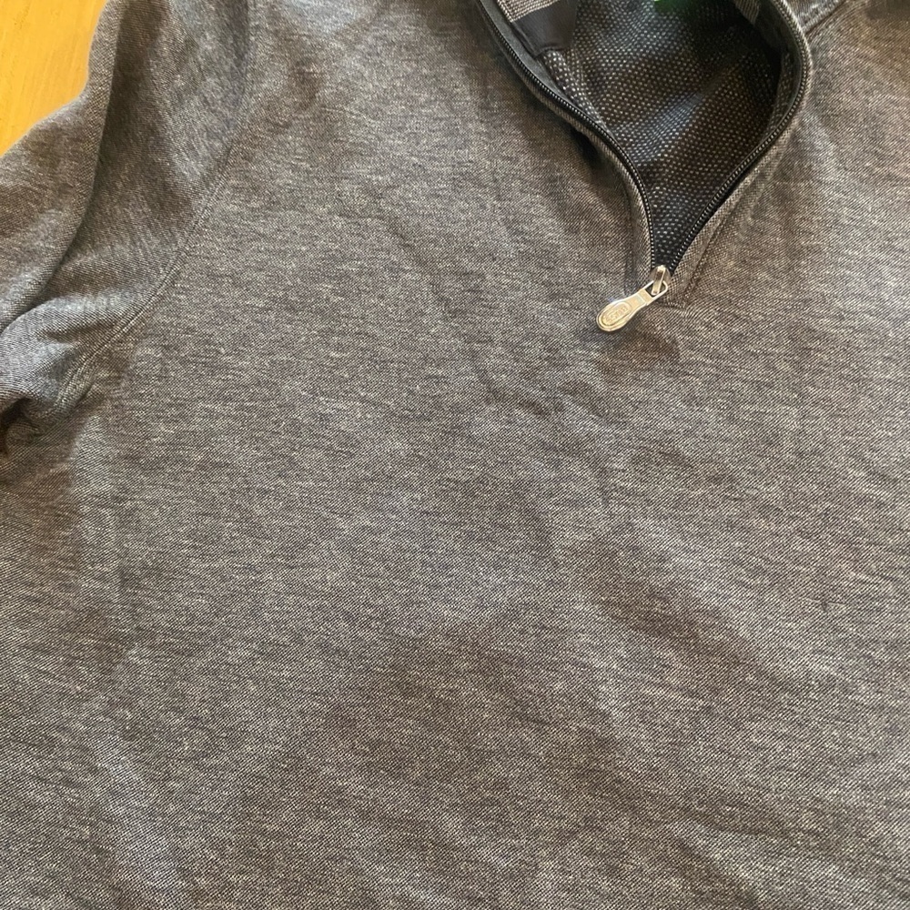 Hugo Boss men’s quarter zip gray pullover sweater new medium - Picture 6 of 15